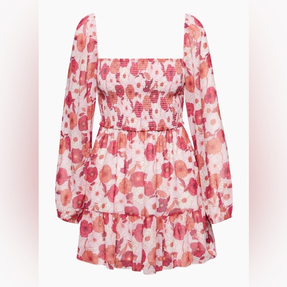 Aritzia Wilfred Floral Tempest Mini Dress - Picture 7 of 9